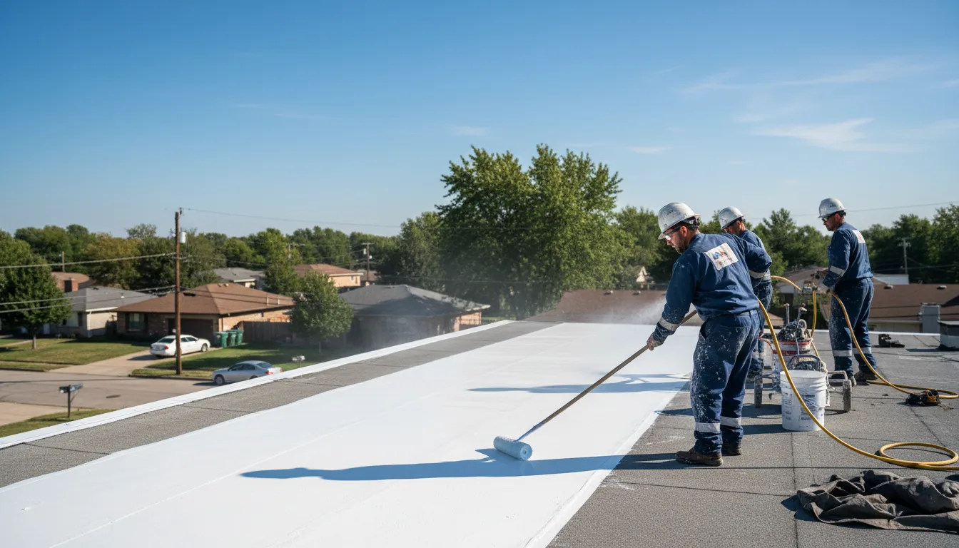 Commercial roof coating in Bonaire, GA near me